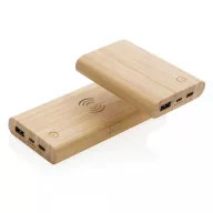   Powerbank, Everestus, 18SEP2821, 8000 mAh, 6.8x1.9x14.7 cm, Bambus, Maro