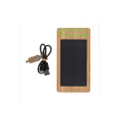 Powerbank 10000 mAh, USB-C, USB-A, 2401E16395, Everestus, 14.9x7.9x2.2 cm, Bambus, Maro