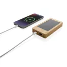 Powerbank 10000 mAh, USB-C, USB-A, 2401E16395, Everestus, 14.9x7.9x2.2 cm, Bambus, Maro