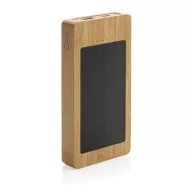   Powerbank 10000 mAh, USB-C, USB-A, 2401E16395, Everestus, 14.9x7.9x2.2 cm, Bambus, Maro