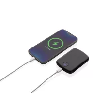   Powerbank 5000 mAh, USB-C, 2401E16292, Everestus, 9.4x6.6x1.3 cm, ABS, Negru