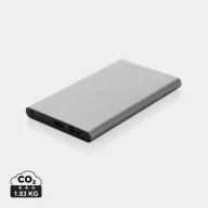   Powerbank 4000 mAh, USB-C, USB-A, 2401E16344, Everestus, 11x6.8x1 cm, Aluminiu, ABS, Gri anthracite