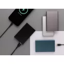 Powerbank 4000 mAh, USB-C, USB-A, 2401E16344, Everestus, 11x6.8x1 cm, Aluminiu, ABS, Gri anthracite