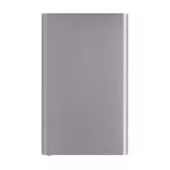   Powerbank 4000 mAh, USB-C, USB-A, 2401E16344, Everestus, 11x6.8x1 cm, Aluminiu, ABS, Gri anthracite