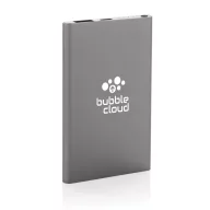   Powerbank 4000 mAh, USB-C, USB-A, 2401E16344, Everestus, 11x6.8x1 cm, Aluminiu, ABS, Gri anthracite
