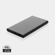   Powerbank 4000 mAh, USB-C, USB-A, 2401E16345, Everestus, 11x6.8x1 cm, Aluminiu, ABS, Negru