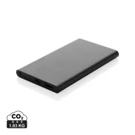   Powerbank 4000 mAh, USB-C, USB-A, 2401E16345, Everestus, 11x6.8x1 cm, Aluminiu, ABS, Negru