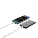 Powerbank 4000 mAh, USB-C, USB-A, 2401E16345, Everestus, 11x6.8x1 cm, Aluminiu, ABS, Negru