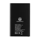 Powerbank 4000 mAh, USB-C, USB-A, 2401E16345, Everestus, 11x6.8x1 cm, Aluminiu, ABS, Negru
