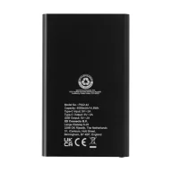   Powerbank 4000 mAh, USB-C, USB-A, 2401E16345, Everestus, 11x6.8x1 cm, Aluminiu, ABS, Negru