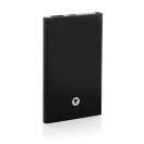 Powerbank 4000 mAh, USB-C, USB-A, 2401E16345, Everestus, 11x6.8x1 cm, Aluminiu, ABS, Negru