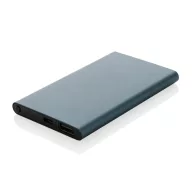   Powerbank 4000 mAh, USB-C, USB-A, 2401E16346, Everestus, 11x6.8x1 cm, Aluminiu, ABS, Albastru