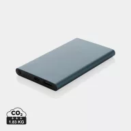   Powerbank 4000 mAh, USB-C, USB-A, 2401E16346, Everestus, 11x6.8x1 cm, Aluminiu, ABS, Albastru