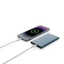Powerbank 4000 mAh, USB-C, USB-A, 2401E16346, Everestus, 11x6.8x1 cm, Aluminiu, ABS, Albastru