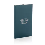   Powerbank 4000 mAh, USB-C, USB-A, 2401E16346, Everestus, 11x6.8x1 cm, Aluminiu, ABS, Albastru