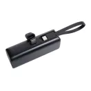 Powerbank 3000 mAh, USB-C, 2410E23134, Everestus, 8.5 x 2.5 x 4.5 cm, ABS, Negru