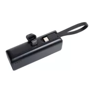   Powerbank 3000 mAh, USB-C, 2410E23134, Everestus, 8.5 x 2.5 x 4.5 cm, ABS, Negru
