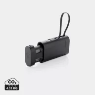   Powerbank 10000 mAh, USB-C, 2410E23083, Everestus, 10.9 x 6.2 x 3 cm, Policarbonat, Negru