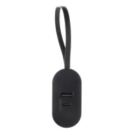   Powerbank 10000 mAh, USB-C, 2410E23083, Everestus, 10.9 x 6.2 x 3 cm, Policarbonat, Negru