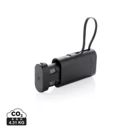   Powerbank 10000 mAh, USB-C, 2410E23083, Everestus, 10.9 x 6.2 x 3 cm, Policarbonat, Negru
