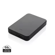   Baterie externa 5000 mAh, USB-C, USB-A, 2502E14939, Everestus, 9.5 x 6.4 x 1.5 cm, ABS, Negru