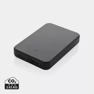   Baterie externa 5000 mAh, USB-C, USB-A, 2502E14939, Everestus, 9.5 x 6.4 x 1.5 cm, ABS, Negru