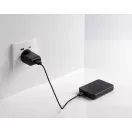 Baterie externa 5000 mAh, USB-C, USB-A, 2502E14939, Everestus, 9.5 x 6.4 x 1.5 cm, ABS, Negru