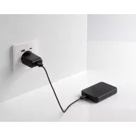   Baterie externa 5000 mAh, USB-C, USB-A, 2502E14939, Everestus, 9.5 x 6.4 x 1.5 cm, ABS, Negru