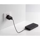 Baterie externa 10000 mAh, USB-C, USB-A, 2502E14937, Everestus, 13.5 x 6.9 x 1.6 cm, ABS, Negru