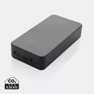   Baterie externa 20000 mAh, USB-C, USB-A, 2502E14938, Everestus, 13.5 x 6.9 x 2.9 cm, ABS, Negru