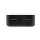 Baterie externa 20000 mAh, USB-C, USB-A, 2502E14938, Everestus, 13.5 x 6.9 x 2.9 cm, ABS, Negru
