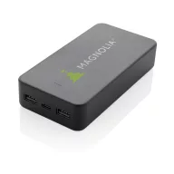   Baterie externa 20000 mAh, USB-C, USB-A, 2502E14938, Everestus, 13.5 x 6.9 x 2.9 cm, ABS, Negru