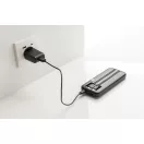 Baterie externa 10000 mAh, USB-C, USB-A, 2502E14973, Everestus, 15.3 x 6.8 x 1.9 cm, ABS, Negru