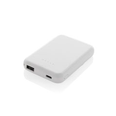   Baterie externa 5000 mAh, 5 W, USB-C, USB-A, 2502E14972, Everestus, 9.5 x 6.4 x 1.5 cm, ABS, Alb