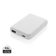   Baterie externa 5000 mAh, 5 W, USB-C, USB-A, 2502E14972, Everestus, 9.5 x 6.4 x 1.5 cm, ABS, Alb