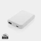 Baterie externa 5000 mAh, 5 W, USB-C, USB-A, 2502E14972, Everestus, 9.5 x 6.4 x 1.5 cm, ABS, Alb