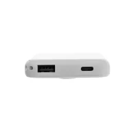   Baterie externa 5000 mAh, 5 W, USB-C, USB-A, 2502E14972, Everestus, 9.5 x 6.4 x 1.5 cm, ABS, Alb