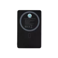  Baterie externa 5000 mAh, 5 W, USB-C, 2502E14948, Everestus, 10.4 x 6.6 x 1 cm, Aluminiu, ABS, Negru