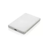   Baterie externa 5000 mAh, 5 W, USB-C, 2502E14949, Everestus, 10.4 x 6.6 x 1 cm, Aluminiu, ABS, Argintiu