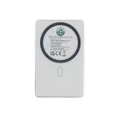 Baterie externa 5000 mAh, 5 W, USB-C, 2502E14949, Everestus, 10.4 x 6.6 x 1 cm, Aluminiu, ABS, Argintiu