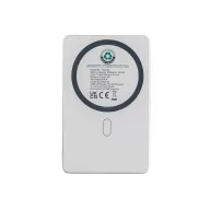   Baterie externa 5000 mAh, 5 W, USB-C, 2502E14949, Everestus, 10.4 x 6.6 x 1 cm, Aluminiu, ABS, Argintiu