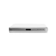   Baterie externa 5000 mAh, 5 W, USB-C, 2502E14949, Everestus, 10.4 x 6.6 x 1 cm, Aluminiu, ABS, Argintiu