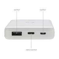   Powerbank 5000 mAh, USB-C, Micro USB, 2401E16337, Everestus, 9.7x6.3x1.5 cm, ABS, Alb