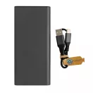 Powerbank, XD, 42FEB230597, 20000 mAh, 14.3x6.6x2.8 cm, Aluminiu, ABS, Gri