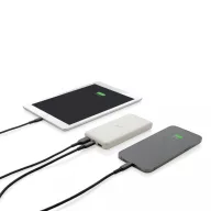   Powerbank, Everestus, 42FEB230594, 8000 mAh, 13.6x6.9x1.6 cm, ABS, TPE, Alb