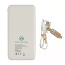 Powerbank, Everestus, 42FEB230594, 8000 mAh, 13.6x6.9x1.6 cm, ABS, TPE, Alb