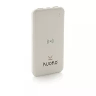   Powerbank, Everestus, 42FEB230594, 8000 mAh, 13.6x6.9x1.6 cm, ABS, TPE, Alb