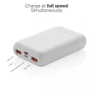 Powerbank, Urban Vitamin, 22FEB1618, 10000 mAh, 9.5x6.3x2.3 cm, ABS, Alb
