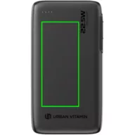   Powerbank, 10000 mAh, 20 W, Urban Vitamin, 2601E14753, 13x7.3x1.6 cm, ABS, Negru