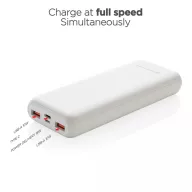   Powerbank, Urban Vitamin, 22FEB1621, 20000 mAh, 15.5x6.3x2.3 cm, ABS, Alb